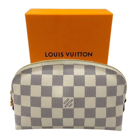 Louis Vuitton Handbags - Louis Vuitton Ivory Damier Azur Canvas Cosmetic Pouch